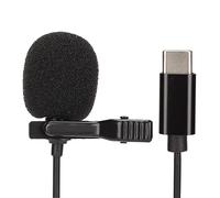 Lavalier Microphone, Type C Lapel Clip Mic, Professional Omni Condenser Little Lav Mic, Noise Cancel Mic for Youtube Vlog ASMR Interview