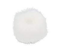 Lavalier Microphone Wind Muff, Artificial Fur Windscreen Cover for Noise Reduction, Furry Lapel Microphone Windscreen Muff for Outdoor Recording and Indoor Studio Use with 0.5cm Ap (White)