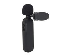 Lavalier Microphone, Wireless 2.4G Noise Cancellation 360° Omni Directional Lapel Mic with 6H Working Time, for Recording Live Broadcast