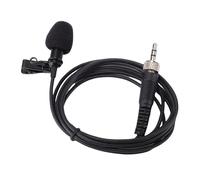 Lavalier Microphone Wireless Lapel Microphone Omnidirectional Condenser Mic with 3.5mm Screw Lock Plug for Wireless Transmitter Broadcasting Recording Studio