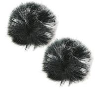 Lavalier Wind Muff,2 Pack Cover for Lapel Microphone Windscreen Wind Muff Furry Wind Muffs Outdoor for Most Lavalier Microphones