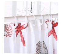 LAVALINK Shower Curtain Mould Mildew Resistant Waterproof Extra Long Bath Curtain with Hooks 150 X 150cm (random Color)