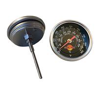 LavaLock BBQ Grill Thermometer 50F-900F High Temp Range Heavy Duty Premium Quality Smoker Thermo 3 in. Black Face black