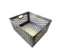 LavaLock Charcoal Basket - 12 x 10 x 6'' Stainless Steel smoker firebox with LASER cut R2 design