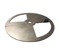 LavaLock Stainless Steel Smoker Pinwheel BBQ air Damper Pit Grill Vent 5 inch Round Silver