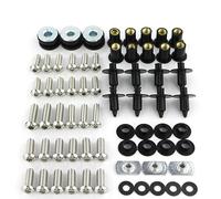 LAVAMI Motorbike Fairing Bolts Compatible With Kawasaki For EX250R 2008 2009 2010 2011 2012 Motorcycle Complete Full Fairing Bolts Kit Fairing Clips Nuts Body Screw Kit (Color : 1)