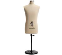 Lavandeform Half Scale Dress Form Male（NOT Adult Full Size,Tailor Not Fully Pinnable Dressmaker Dummy, Professional Custom Mannequin for Man,1/2 Scale Dress Form for Sewing (beiges)
