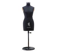 lavandeform Half Scale Dress Form（Not Adult Full Size） 1:2 Miniature Sewing Half Size Mannequin. straightly into Body Inside, Fully Pinnable Dressmaker Dummy. (Black)