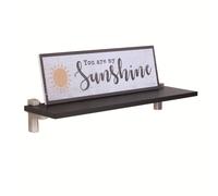 Lavant 60cm Slim Wall Shelf Kit, Modern Display Unit, Bedroom Bathroom Hallway
