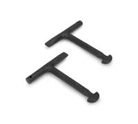 LavaPlumb Manhole Lifting Keys Pair, Heavy Duty Drain Cover Keys 125mm | Cast Iron T-Handle with D-Ends for Inspection Covers, Water Meter Lids and Utility Hatches, Not for Locking Covers