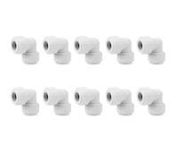 LavaPlumb Push Fit Plumbing Fittings 15mm 22mm White Pushfit Elbow Tee Coupler for Barrier & Copper Pipe WRAS Approved