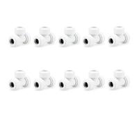 LavaPlumb Push Fit Plumbing Fittings 15mm 22mm White Pushfit Elbow Tee Coupler for Barrier & Copper Pipe WRAS Approved