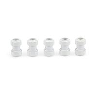 LavaPlumb Push Fit Plumbing Fittings 15mm 22mm White Pushfit Elbow Tee Coupler for Barrier & Copper Pipe WRAS Approved