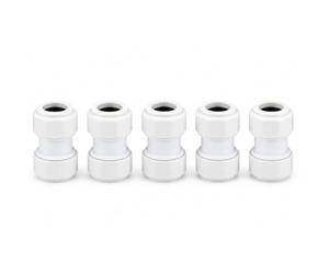 LavaPlumb Push Fit Plumbing Fittings 15mm 22mm White Pushfit Elbow Tee Coupler for Barrier & Copper Pipe WRAS Approved