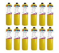 LavaTap 12 x VeeMap Mapp Gas Bottles 400g, Map Gas Cylinder for Blow Torch | Case of 12 Mark Vitow VeeMap gas bottles for plumbing, fits CGA600 torches e.g. Rothenberger Superfire 2, hotter than propane
