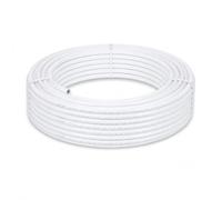 LavaTap 15mm x 50m PEX Barrier Pipe Coil White - WRAS Approved Plastic Plumbing PEX for Hot and Cold Water Heating Systems Push Fit Compatible Copper Pipe Alternative