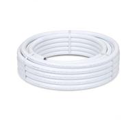 LavaTap 22mm x 25m PEX Barrier Pipe Coil White - WRAS Approved Plastic Plumbing PEX for Hot and Cold Water Heating Systems Push Fit Compatible Copper Pipe Alternative
