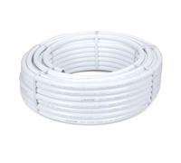 LavaTap 22mm x 50m PEX Barrier Pipe Coil White - WRAS Approved Plastic Plumbing PEX for Hot and Cold Water Heating Systems Push Fit Compatible Copper Pipe Alternative