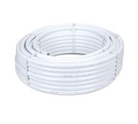 LavaTap 22mm x 50m PEX Barrier Pipe Coil - WRAS Approved Plastic Plumbing Pipe for Hot & Cold Water, Push-Fit Compatible, Copper Alternative, White
