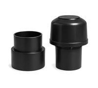LavaTap Air Admittance Valve 32mm 40mm 50mm, AAV Waste Pipe Vent, Black | 3 in 1 Adaptor Included, Push Fit and Solvent Weld, Stops Odours and Trap Siphoning, Internal Use, Removable Top Cap