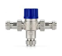 LavaTap Compact 15 mm Thermostatic Mixing Valve - TMV2 WRAS Approved Anti-Scald Blending Valve - Hot Water 55-65 °C Temperature Control