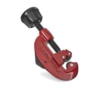 LavaTap Copper Pipe Cutter 3-30mm with Deburring Tool for 15mm 22mm 28mm | Adjustable screw feed, fold-out reamer, twin guide rollers, 8mm and 10mm microbore, 1/8 to 1-1/8 inch, brass and aluminium