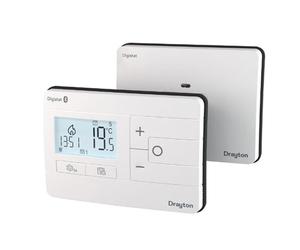 LavaTap Drayton Digistat RF901 Universal Single Channel Wireless Bluetooth Smartphone Programmable Room Thermostat Boiler Plus Compliant Gas/Oil Boiler Heat Pump Heating Control