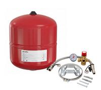 LavaTap Flamco Baseflex 18L Heating Expansion Vessel Red With Sealed System Kit 3 Bar - Kit
