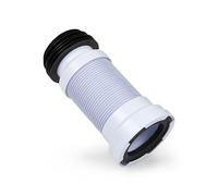 LavaTap Flexible Toilet Pan Connector, Toilet Waste Pipe Connector 110mm | WC Outlet 100mm to 110mm, Extends 270mm to 560mm, 90 Degree Offset, Ribbed Body, Rubber Seals, Easy DIY Fit