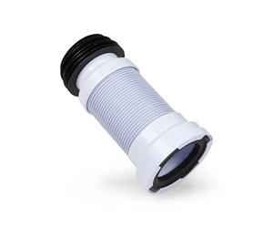 LavaTap Flexible Toilet Pan Connector, Toilet Waste Pipe Connector 110mm | WC Outlet 100mm to 110mm, Extends 270mm to 560mm, 90 Degree Offset, Ribbed Body, Rubber Seals, Easy DIY Fit