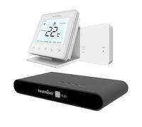 LavaTap - Heatmiser Neo Air V3 Smart Wireless Thermostat Heating Control Bundle with RF Switch V2, Neo Hub Gen 2 and Desk Stand - Multi Zone Programmable Thermostat Kit