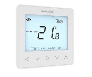 LavaTap Heatmiser NeoStat 12v V2 Programmable Thermostat for 12 Volt UFH Systems (Glacier White)