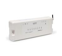 LavaTap - Heatmiser UH8-RF V2 8-Zone Wireless Wiring Centre - Compatible with Slimline-RF & neoAir, Boiler & Hot-Water Outputs, Creepage & Pump Delay, DIN-Rail Mountable