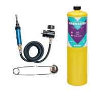 LavaTap Lead Welding Torch Kit MAPP Gas Brazing Soldering Plumbing | Choose 1, 2 or 4 x 400g MAPP gas. Fine-nozzle flame for lead bossing, flashing, soldering, brazing, jewellery & model making