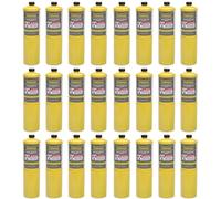 LavaTap Salvus MAPP Gas 24 Pack - 400g MAP Gas Bottles for Blow Torch | Burns hotter than propane for fast soldering & brazing. Fits Rothenberger, Bernzomatic & standard 7/16 EN417 torches
