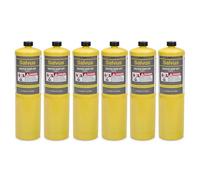 LavaTap - Salvus Mapp HTi Gas for Blowtorch Plumbing Blow Torch Bottle for Plumbers Soldering Mechanics Burns Hotter Than Propane (6 Units)