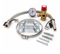 LavaTap Sealed System Kit 3 bar for Central Heating Expansion Vessels with Filling Loop, Pressure Gauge, Relief Valve and Bracket