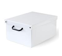 LAVATELLI Bauletto Bianco, decorative storage box, cardboard storage boxes with lids, storage boxes with lids and Handles, clothes storage, toy box storage, storage baskets, teddy storage, White