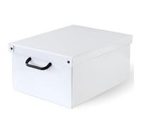 Lavatelli Bauletto Bianco, decorative storage box, cardboard storage boxes with lids, storage boxes with lids and Handles, clothes storage, toy box storage, storage baskets, teddy storage, White