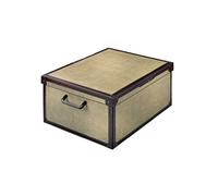 Lavatelli Cardboard Storage Boxes with Lid Tapirus 32x42x21cm Home Storage | Storage box with lid in cardboard, single box of 32x42x21 cm, for clothes and blankets. Made in Italy