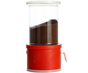 Lavatelli Pronto Caffè Dispenser for Ground Coffee, Red, Fits 250g Bag, 13 x 11 x 20 cm