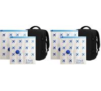 Lavatelli Space Saving Vacuum Bags for Clothes - Set of 2 Reusable Compression Bags for Travel & Storage, Compatible with Hand & Electric Pumps, 40×45 cm (Pack of 2)