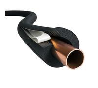 LavaTherm Self-Seal Pipe Insulation - 2 Metre Flexible Foam Tube Lagging for Copper Pipes | Thermal Pipe Sleeve | Pre-Slit Peel & Seal | Energy Saving Class 0 Pipe Lagging (9mm Wall, 22mm)