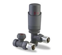 Lavatherm Trv Anthracite Thermostatic Radiator Valve Angled