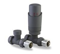 Lavatherm Trv Anthracite Thermostatic Radiator Valve Straight