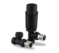 Lavatherm Trv Black Thermostatic Radiator Valve Angled