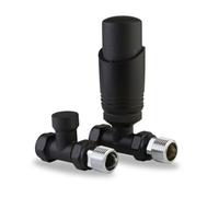 Lavatherm Trv Black Thermostatic Radiator Valve Straight