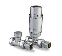 Lavatherm Trv Chrome Thermostatic Radiator Valve Straight