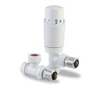 Lavatherm Trv White Thermostatic Radiator Valve Angled