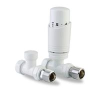 Lavatherm Trv White Thermostatic Radiator Valve Straight